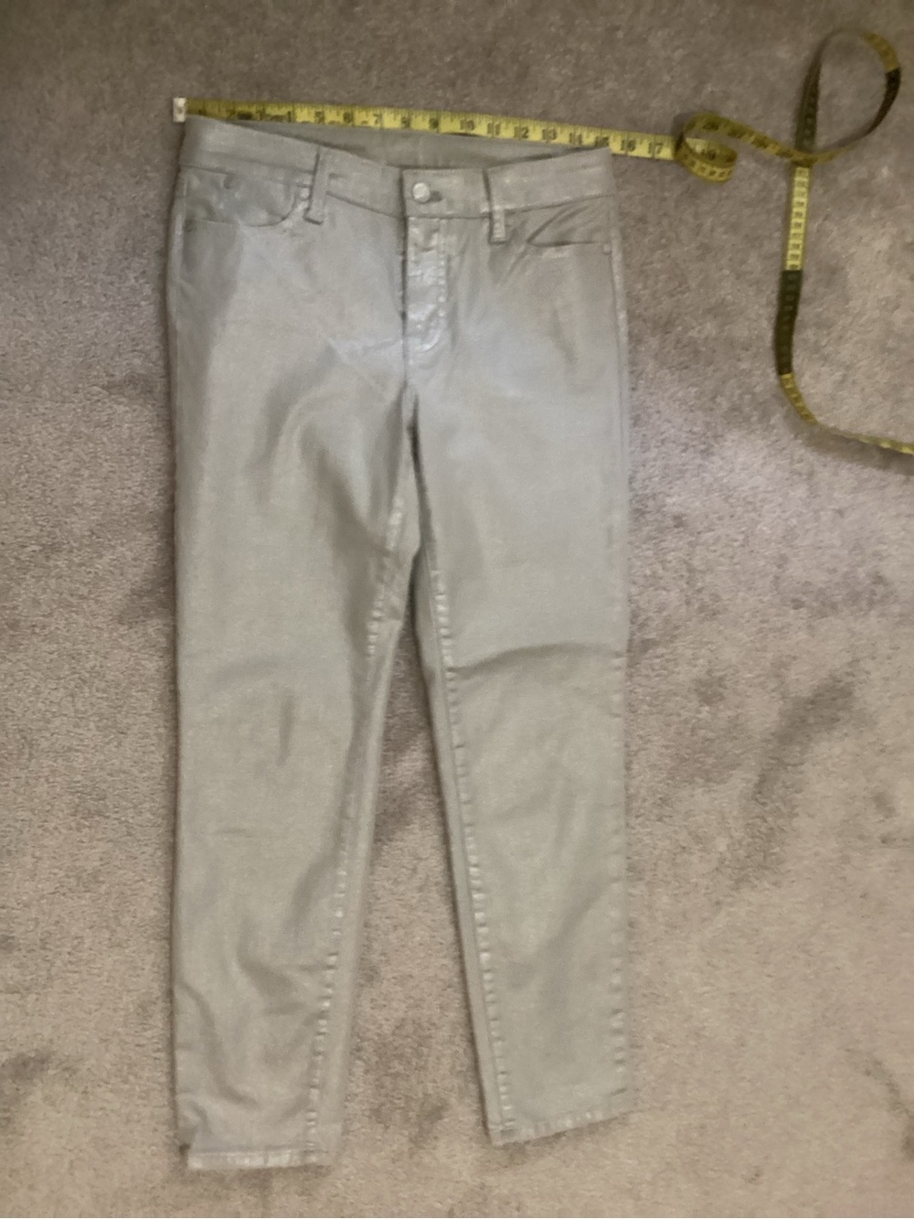 Talbots Straight Leg Jeans in Light Gray